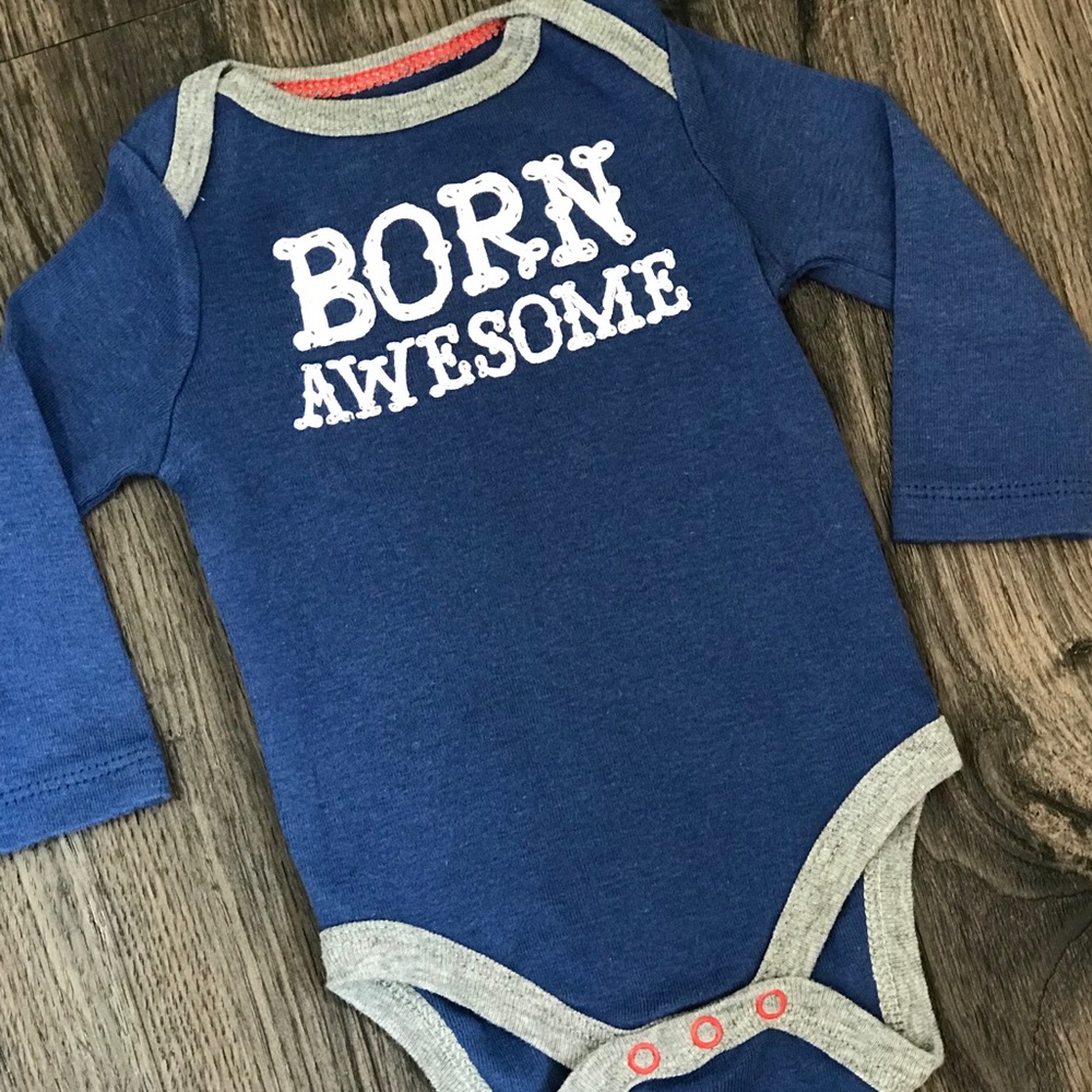 BORN AWESOME Cat & Jack - 0-3 M.